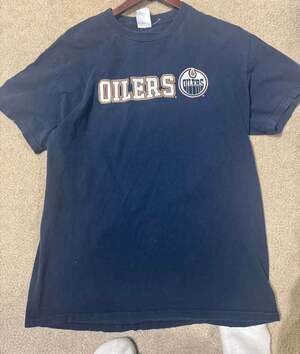 Vintage Tennessee River Edmonton Oilers Ryan Smyth 94 T-Shirt Size Large